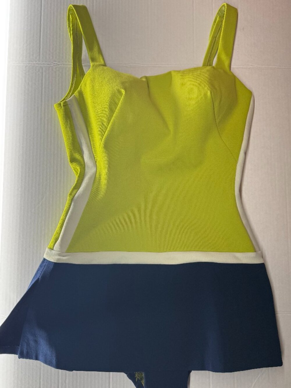 VINTAGE 1960'S ROSE MARIE REID SWIMSUIT WITH SKIRT DETAIL